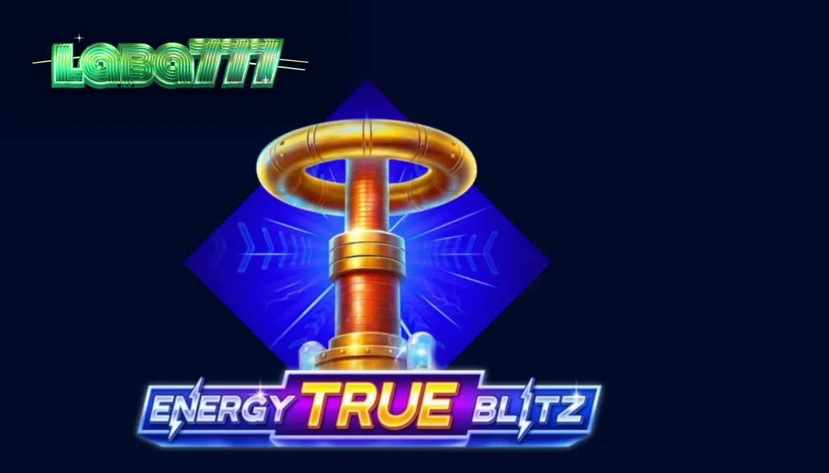 Tampilan visual slot Energy True Blitz dengan tema neon dan listrik